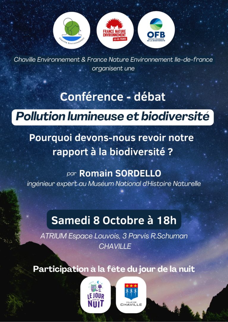 Lire la suite à propos de l’article Conférence-débat – Pollution lumineuse et biodiversité